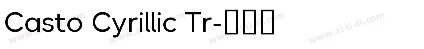 Casto Cyrillic Tr字体转换